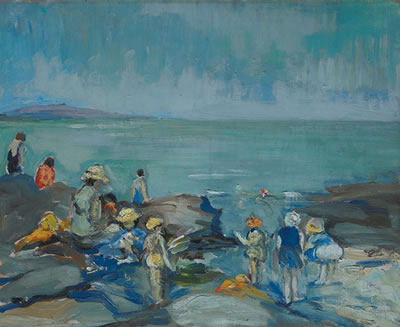 CHILDREN AT PORTMARNOCK, c.1929