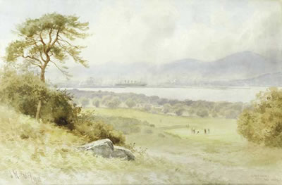Sample artwork by Joseph William Carey (1859 - 1937), known for seascape, landscape and history paintings, illustration - View similar artists and auction records