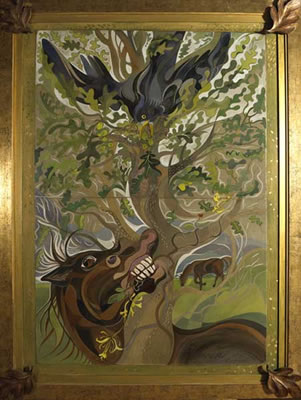 ROOK, OAK AND HORSE (DIPTYCH), 1985.