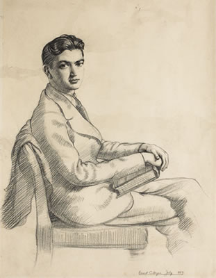 Portrait of Ernest Columba Hayes: SELF PORTRAIT,