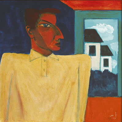 Portrait of Graham Knuttel: SELF PORTRAIT BY A WINDOW