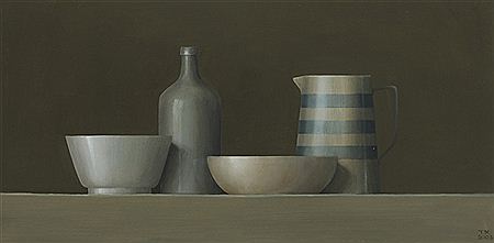 BLUE AND WHITE JUG, 2003 by Trudi Mooney - Auction record, sale price, and art valuation. Compare with similar artists and explore comparable artworks.