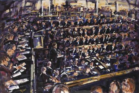JOHN F. KENNEDY SPEAKING IN LEINSTER HOUSE, DUBLIN, JUNE 1963