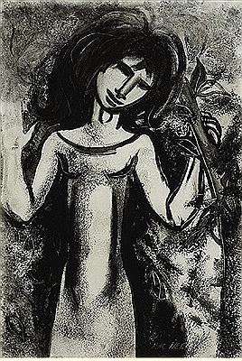 GIRL IN THE WOODS by Leslie Mary MacWeeney - Auction record, sale price, and art valuation. Compare with similar artists and explore comparable artworks.