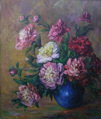 STILL LIFE PEONIES