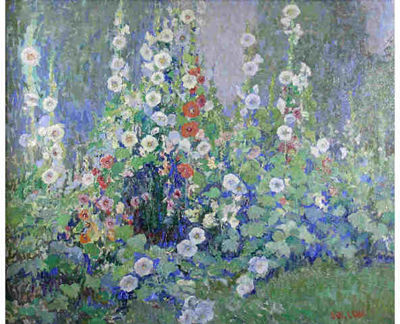 Hollyhock Garden