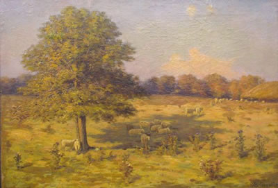 PASTORAL SCENE WITH SHEEP