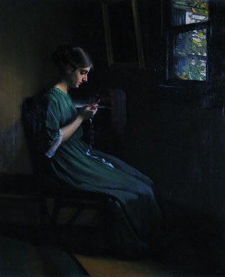 Seated young lady