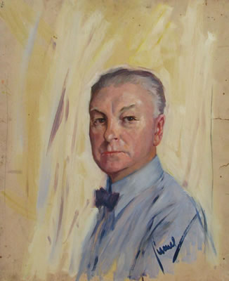 Portrait of Edward Alfred Cucuel: Self-portrait