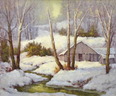 "One Winter's Eve" by Kaye Pool - Auction record, sale price, and art valuation. Compare with similar artists and explore comparable artworks.