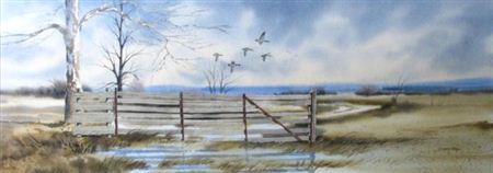Ducks in flight by Henry Bell - Auction record, sale price, and art valuation. Compare with similar artists and explore comparable artworks.