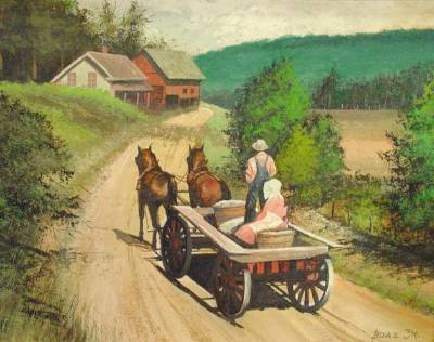Cotton Pickers Homeward Bound by Burling Jr Boaz - Auction record, sale price, and art valuation. Compare with similar artists and explore comparable artworks.