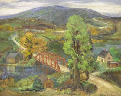 Landscape with Bridge and Buildings