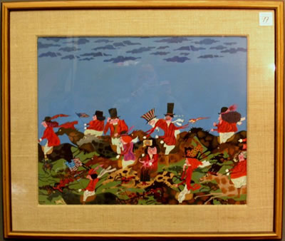 Tally Ho by Harry Dunn - Auction record, sale price, and art valuation. Compare with similar artists and explore comparable artworks.