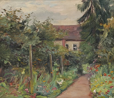 Gartenweg im Herbst by Hermann Goebel - Auction record, sale price, and art valuation. Compare with similar artists and explore comparable artworks.