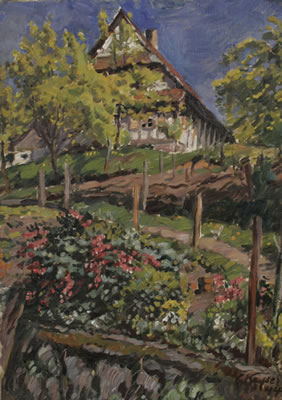 Bauernhaus mit Garten