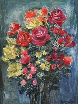 Stilleben mit blühenden Rosen by Erich Schug - Auction record, sale price, and art valuation. Compare with similar artists and explore comparable artworks.
