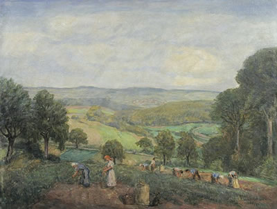 Blick von Hollerbach im Frankenland auf Buchen by Franz Wallischeck - Auction record, sale price, and art valuation. Compare with similar artists and explore comparable artworks.