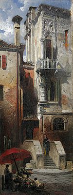 Blumenverkäufer vor dem Eingang zu einem venezianischen Palazzo. by Ludwig Dittweiler - Auction record, sale price, and art valuation. Compare with similar artists and explore comparable artworks.