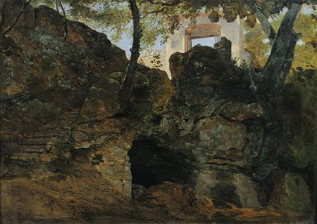 Eingang in den Park der Villa Chigi, Ariccia.