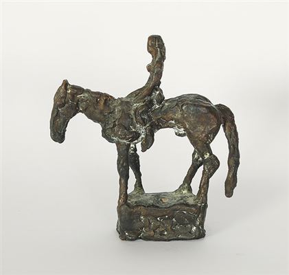Weinheimer Reiterin. Weiblicher Akt zu Pferde by Sabina Grzimek - Auction record, sale price, and art valuation. Compare with similar artists and explore comparable artworks.