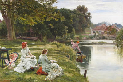 Tea by the river near The Swan at Pangbourne