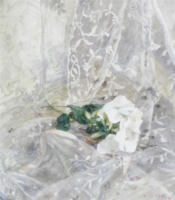 Roses in a glass vase; Summer flowers and lace; a pair (2) by Robert Sargent Austin - Auction record, sale price, and art valuation. Compare with similar artists and explore comparable artworks.