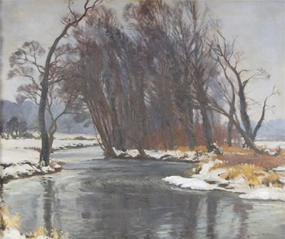 River scene in winter