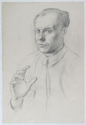 Portrait of Evan Charlton: Self-portrait