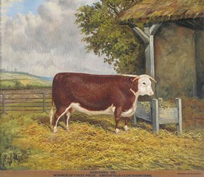 Sample artwork by Albert Clark (act. 1821-1910), known for horse portrait and other animal painting, cattle and dogs - View similar artists and auction records