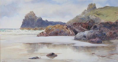 A Rocky Foreshore by William Casley - Auction record, sale price, and art valuation. Compare with similar artists and explore comparable artworks.