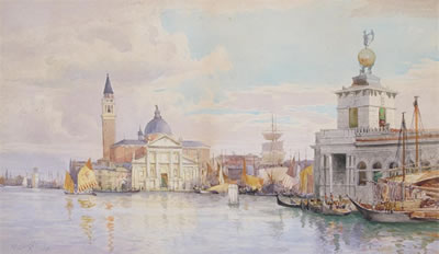 The Redentore Church on Guidecca, Venice by Sir Hubert Medlycott - Auction record, sale price, and art valuation. Compare with similar artists and explore comparable artworks.