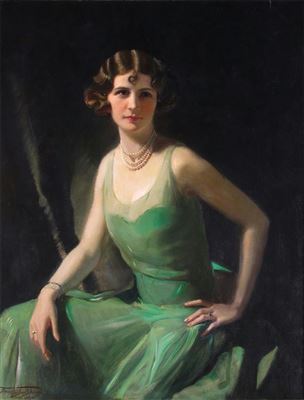 Portrait of Sylvia daughter of the artist 1929