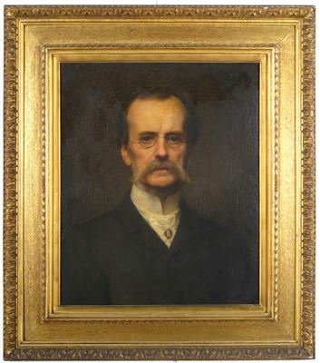 Portrait of Thomas Francis Dicksee: Self-portrait