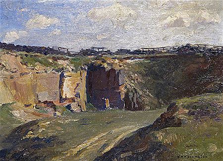 A view over a disused quarry
