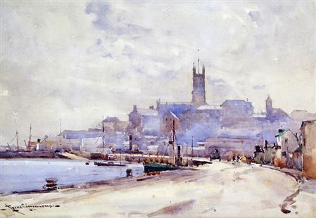 Penzance by Eyres Charles Simmons - Auction record, sale price, and art valuation. Compare with similar artists and explore comparable artworks.