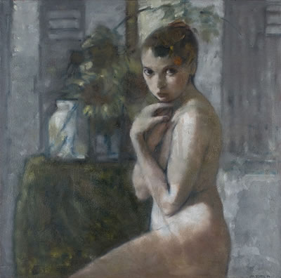 NUDE WITH SUNFLOWERS