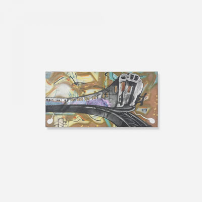 Untitled (NYC train by Aaron Goodstone - Auction record, sale price, and art valuation. Compare with similar artists and explore comparable artworks.