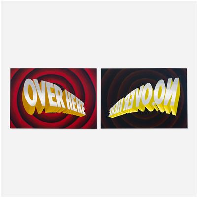 Over Here, No Over Here (diptych)