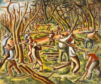 CCC Camp by Leon Bibel - Auction record, sale price, and art valuation. Compare with similar artists and explore comparable artworks.
