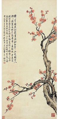RED PLUM BLOSSOMS