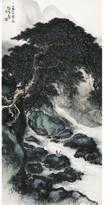 BIRDS SINGING AMONG STREAMS AND PINES
