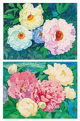 A. Peonys b. Peonys (2) by Pai-Sui Ma - Auction record, sale price, and art valuation. Compare with similar artists and explore comparable artworks.