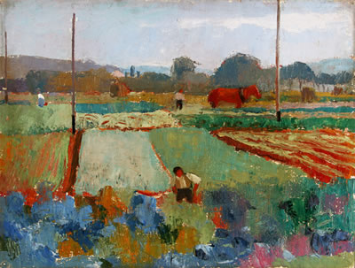 Auf dem Gemüsefeld by Arnold Fiechter - Auction record, sale price, and art valuation. Compare with similar artists and explore comparable artworks.