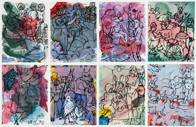Frivoles Treiben (set of 8)
