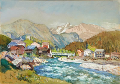Reichenau - Zusammenfluss von Vorder- und Hinterrhein