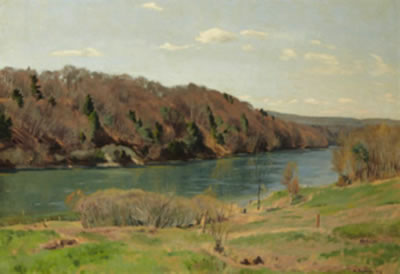 Dachsen - Rheinlandschaft by Hans Buhrer - Auction record, sale price, and art valuation. Compare with similar artists and explore comparable artworks.