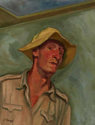 Portrait of Numa Donze: Self-portrait