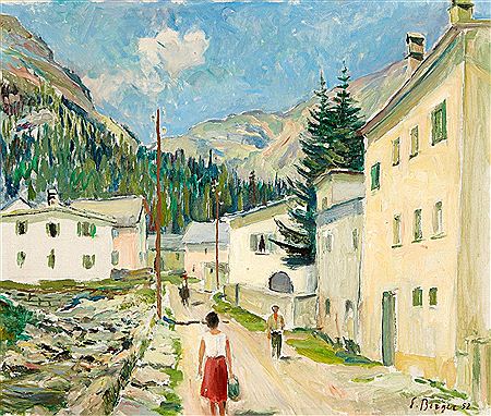 Dorfstrasse in Cavaglia by Emil Berger - Auction record, sale price, and art valuation. Compare with similar artists and explore comparable artworks.