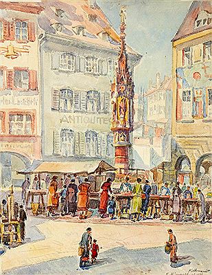 Sample artwork by Emil Himmelsbach (1881 - 1967), known for painting - View similar artists and auction records